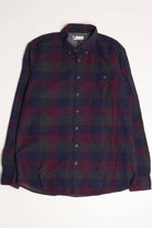 Navy Plaid Corduroy Shirt 4196