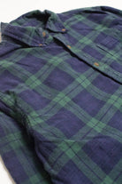 Navy & Green Faded Glory Flannel Shirt 4202