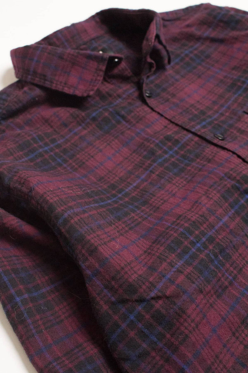 Burgundy H&M Flannel Shirt 4204