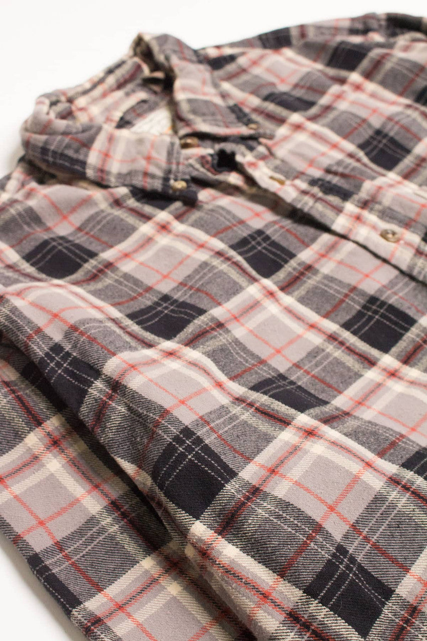 Grey G.H. Bass Flannel Shirt 4212