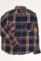 Navy Arizona Jean Co. Flannel Shirt 4217