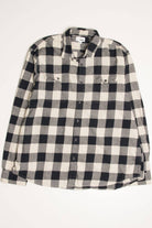 Black & Ecru Sonoma Flannel Shirt 4218
