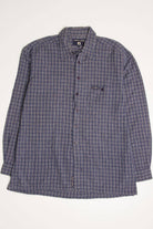Slate Blue Point Zero Button Up Shirt 4223