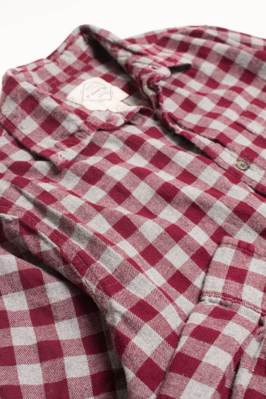 Red St. John's Bay Flannel Shirt 4235