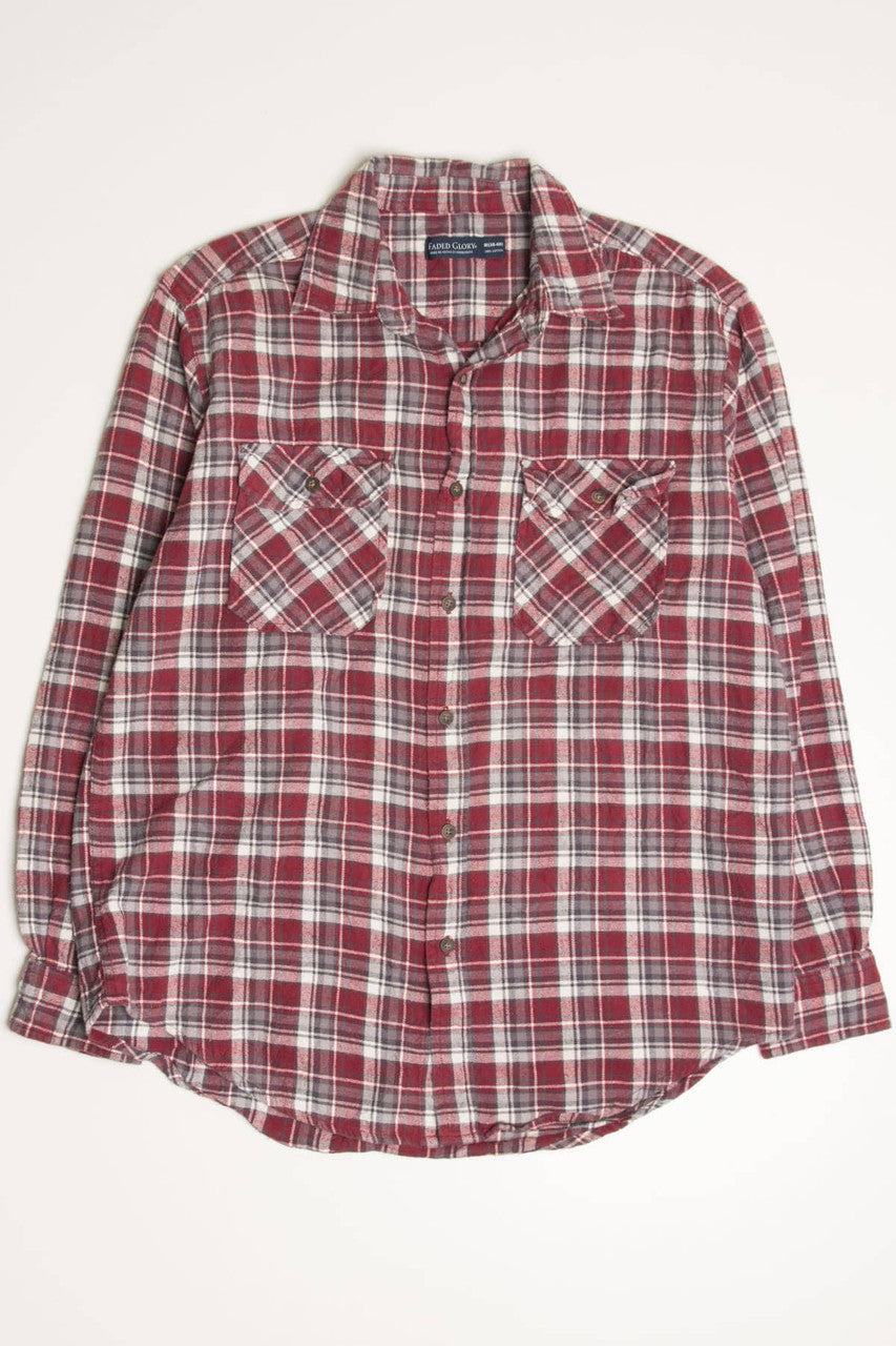 Red Faded Glory Flannel Shirt 4236