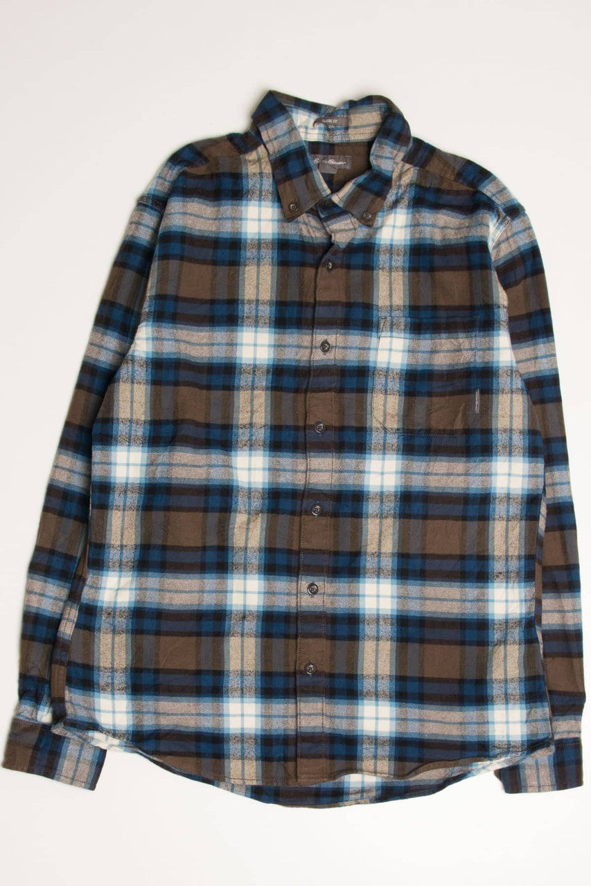Blue Eddie Bauer Flannel Shirt 4262