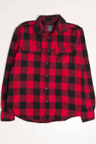 Red Faded Glory Flannel Shirt 4266