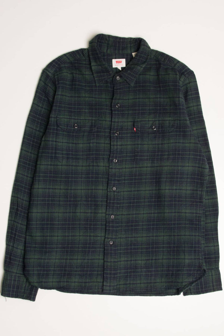 Dark Green Levi's Flannel Shirt 4267