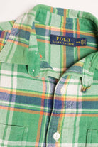Green Polo By Ralph Lauren Flannel Shirt 4270