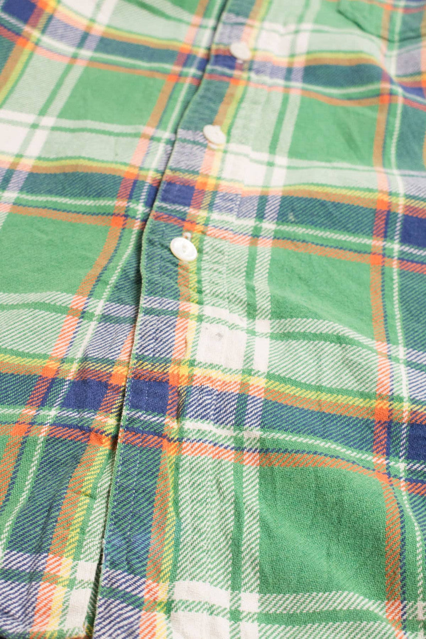 Green Polo By Ralph Lauren Flannel Shirt 4270
