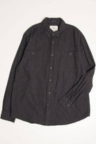Charcoal St. John's Bay Flannel Shirt 4277