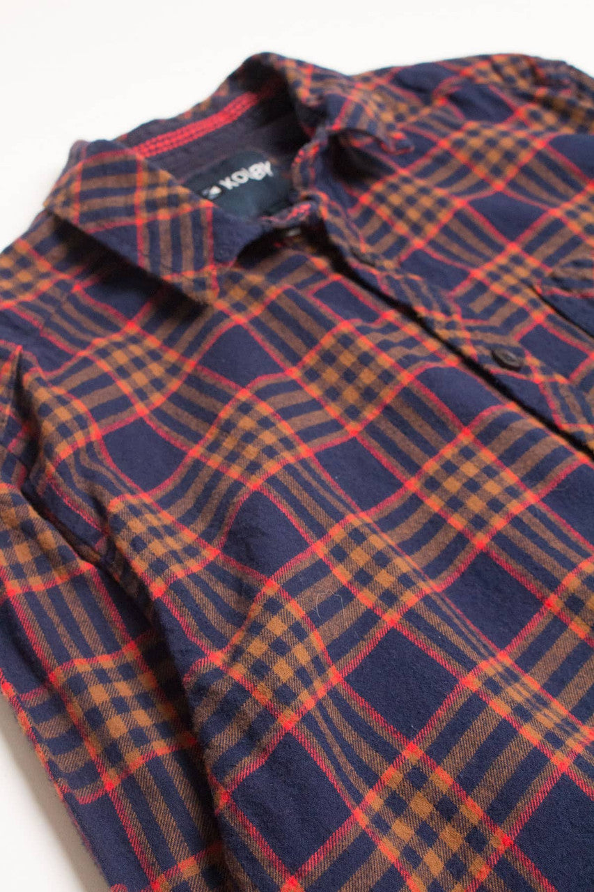 Navy Kolby Flannel Shirt 4280