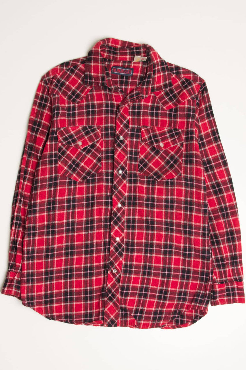 Red Nunavut Flannel Shirt 4283