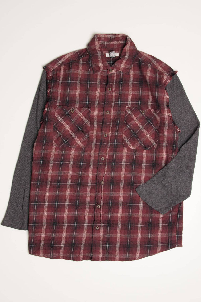 Thermal Sleeve Blue Mountain Flannel Shirt 4291