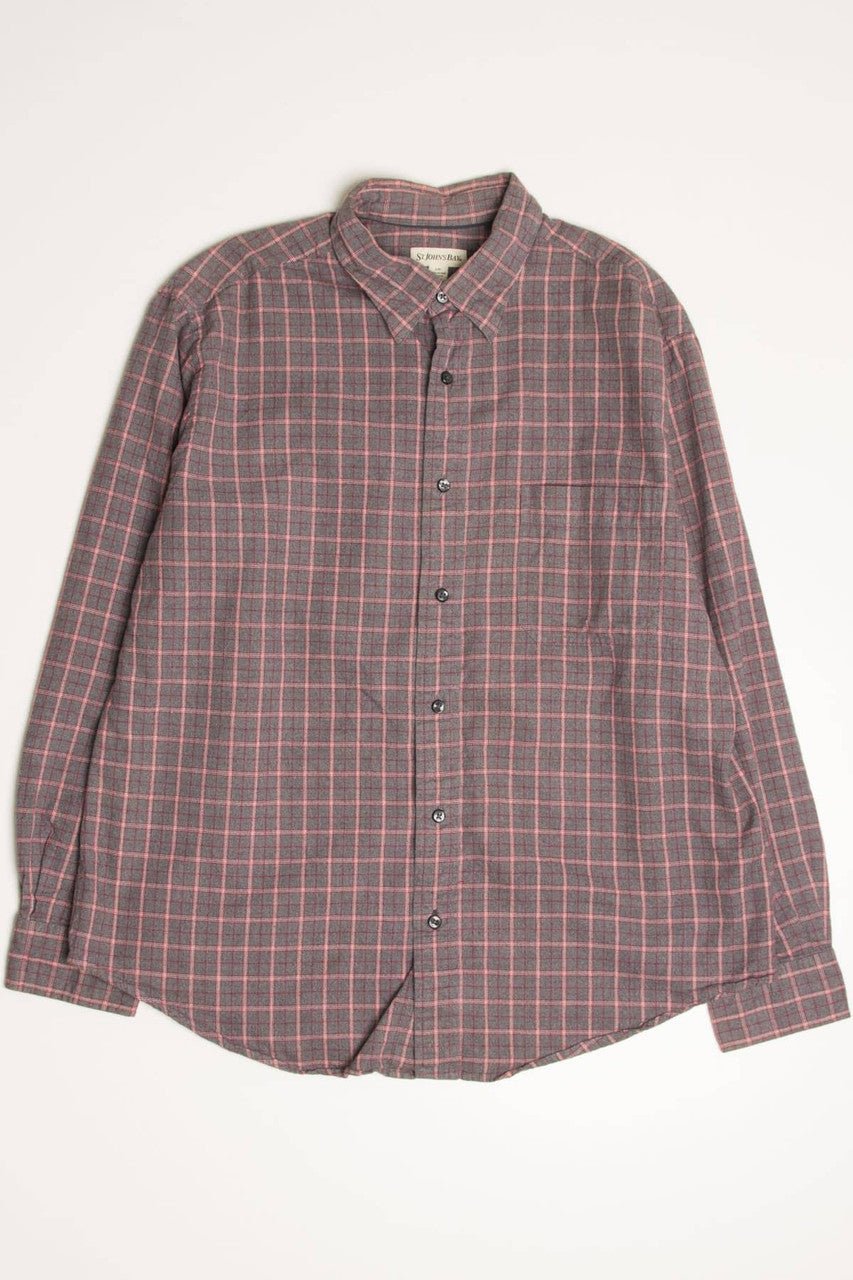 Grey St. John's Bay Flannel Shirt 4293