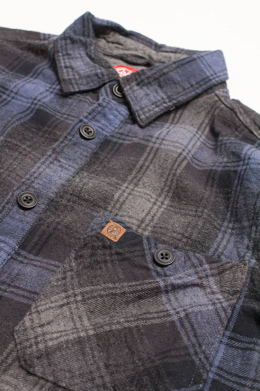 Blue & Grey Coleman Flannel Shirt 4296