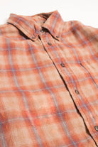 Bleach Splattered Arrow Flannel Shirt 4297