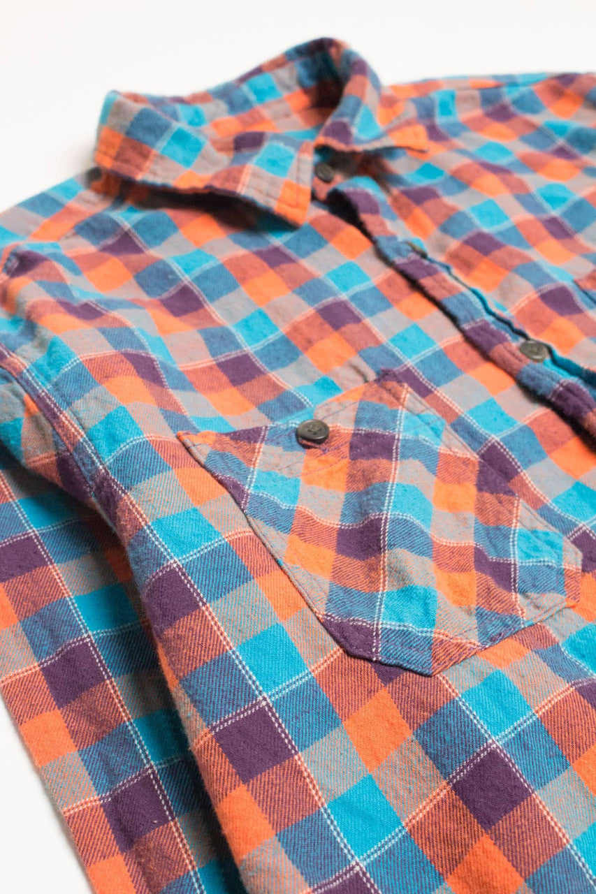 Orange & Blue Arizona Jean Flannel Shirt 4310