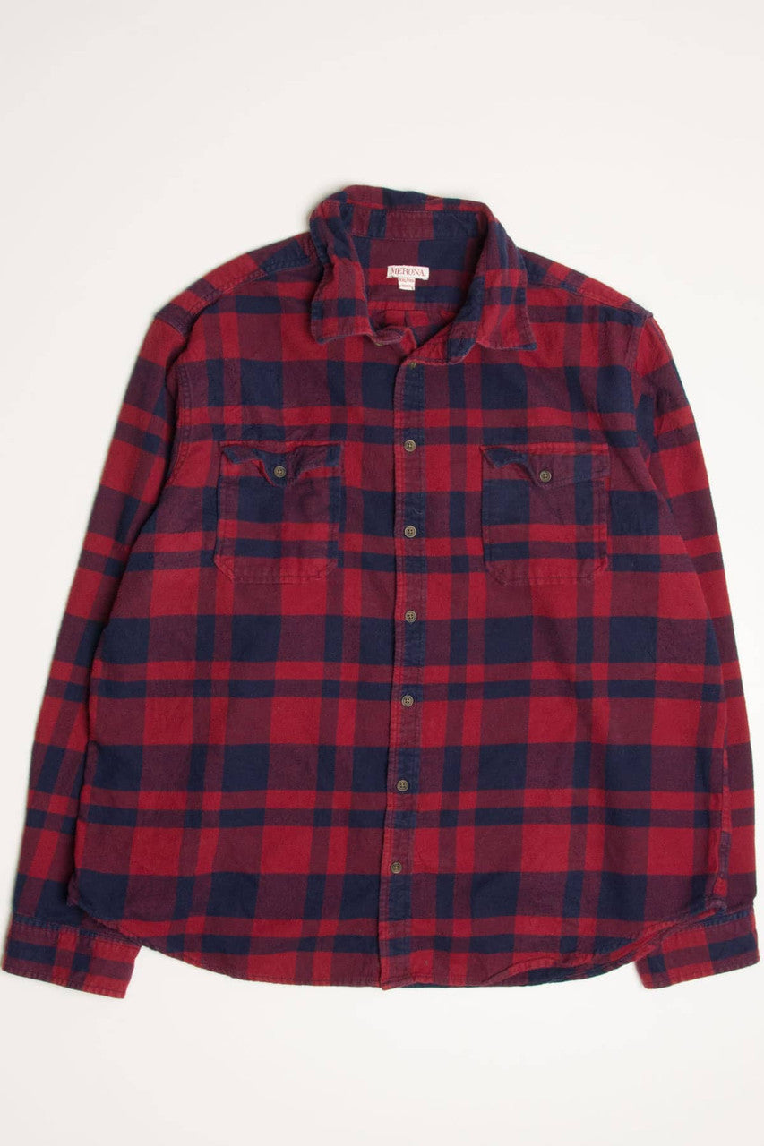 Red Merona Flannel Shirt 4322