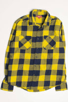 Yellow & Navy Arizona Flannel Shirt 4323