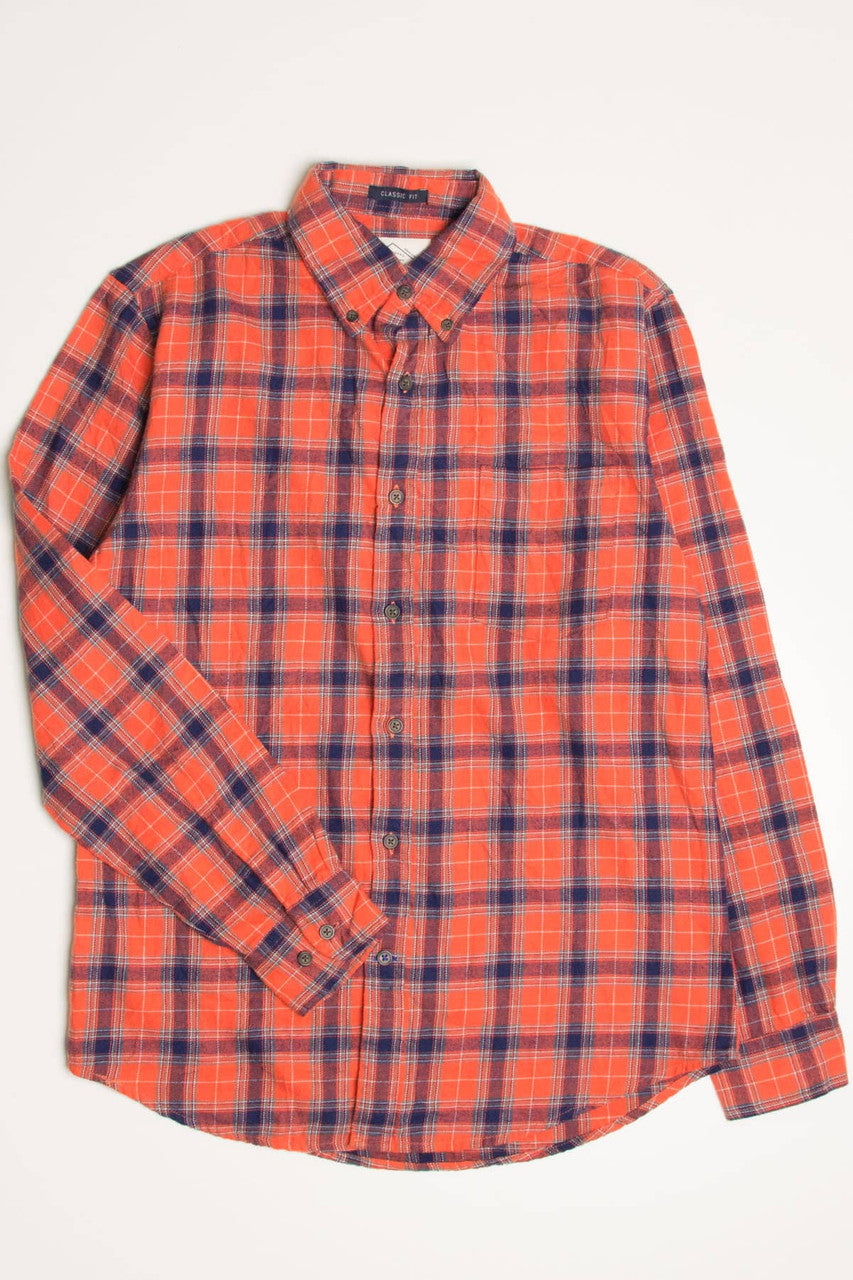 Orange St. John's Bay Flannel Shirt 4325