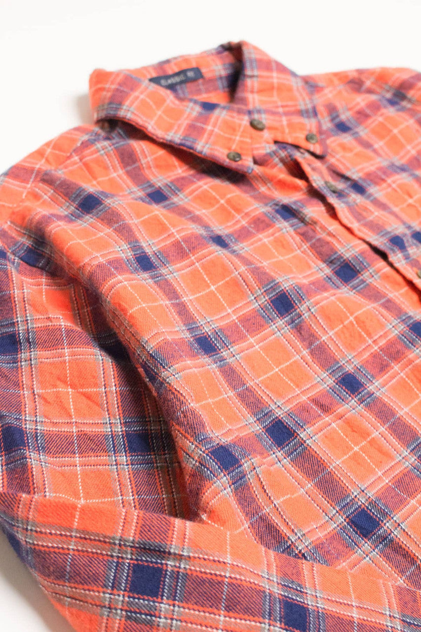 Orange St. John's Bay Flannel Shirt 4325