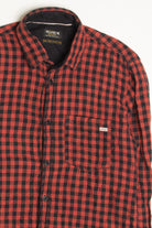 Red Plaid Flannel Shirt 4332