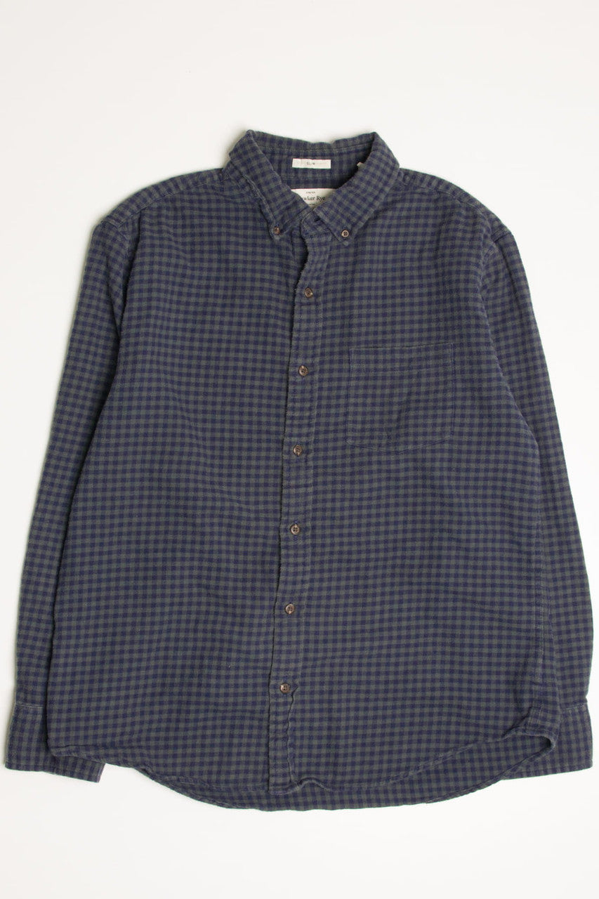 Blue Hawker Rye Flannel Shirt 4336