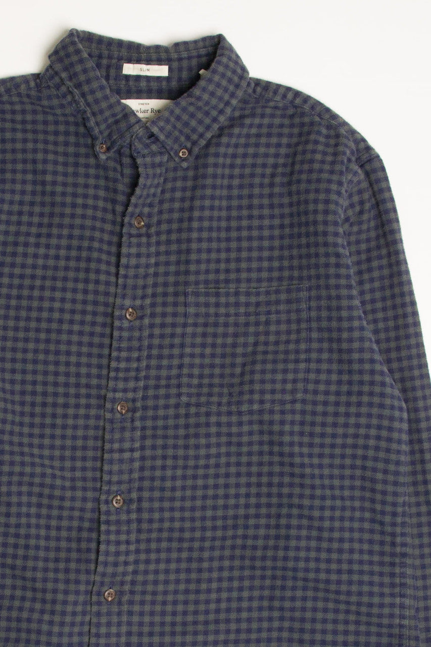 Blue Hawker Rye Flannel Shirt 4336