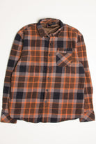 Burnt Orange Elements Flannel Shirt 4337