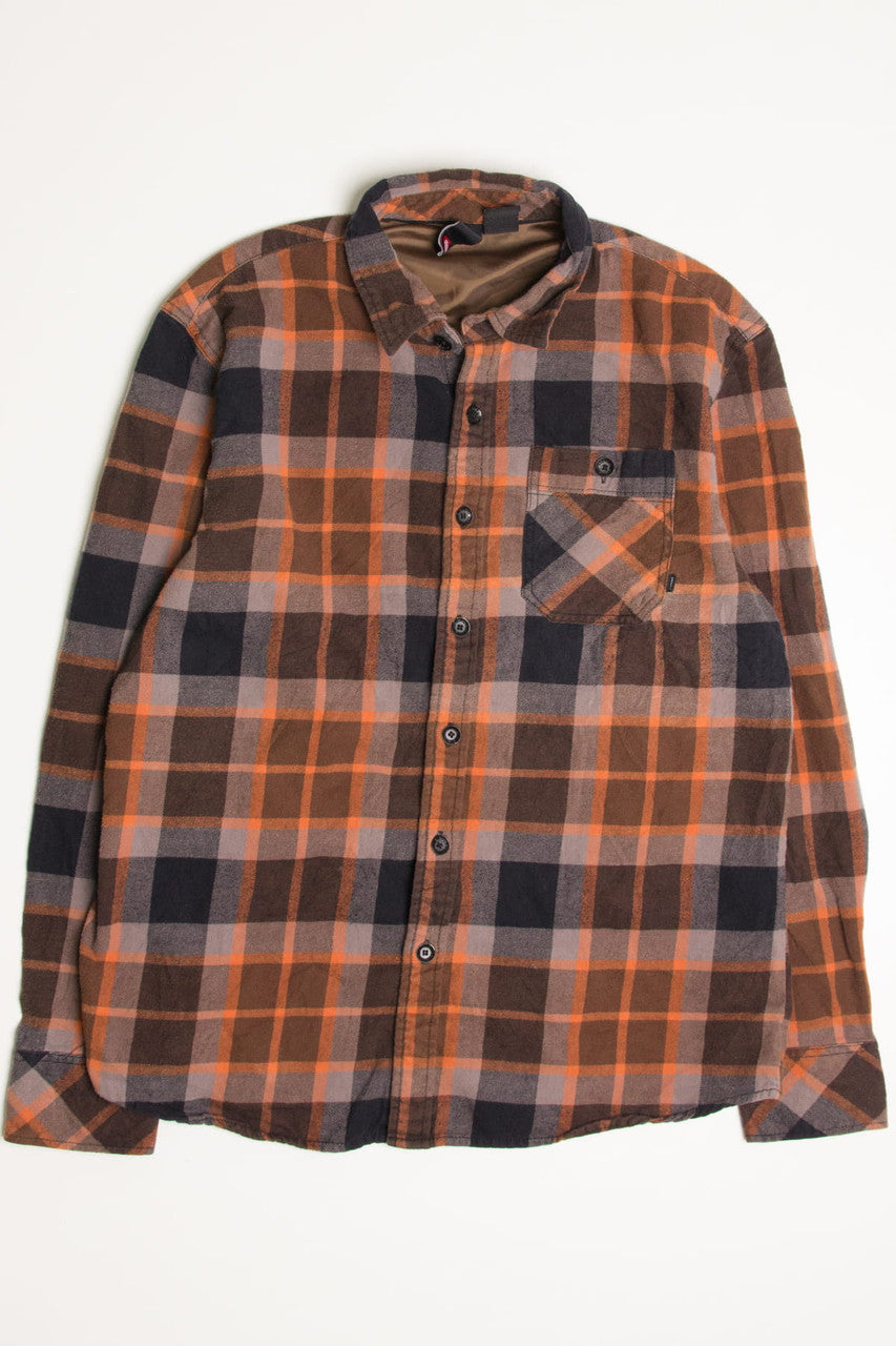 Burnt Orange Elements Flannel Shirt 4337