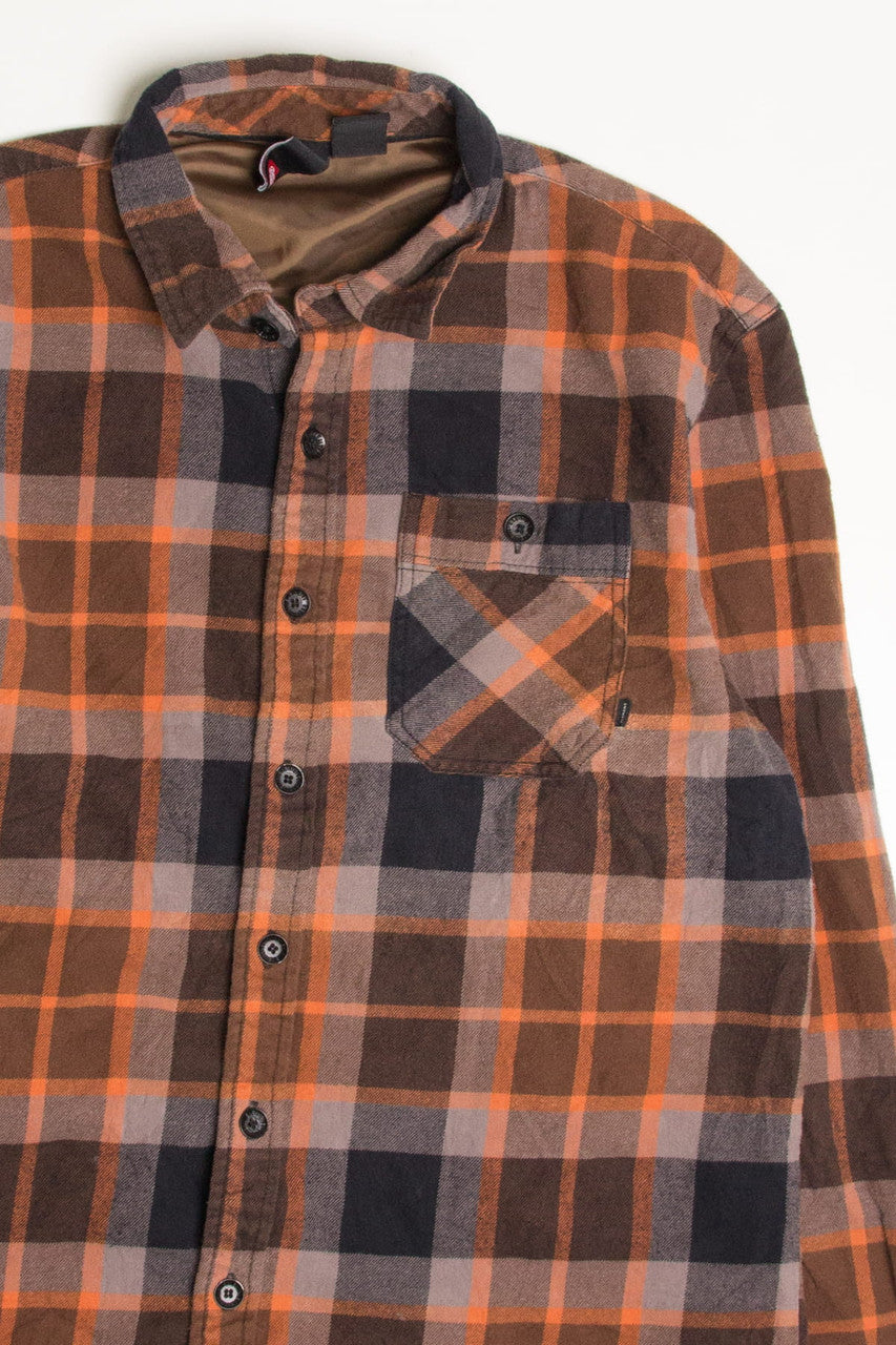 Burnt Orange Elements Flannel Shirt 4337