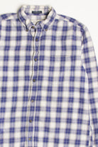 Blue St. John's Bay Flannel Shirt 4356