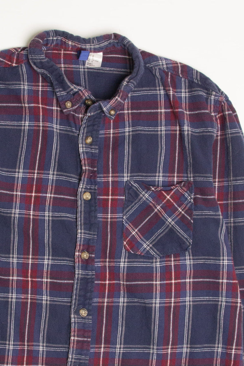 Blue & Red Flannel Shirt 4359