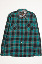 Teal Amplify Flannel Shirt 4362