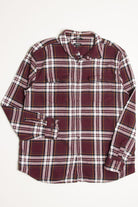 Burgundy Flannel Shirt 4365