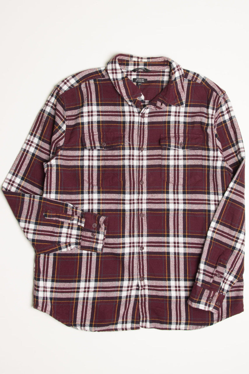 Burgundy Flannel Shirt 4365