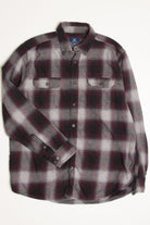 Black & Burgundy Flannel Shirt 4373