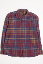 Burgundy George Flannel Shirt 4388