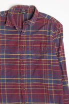 Burgundy George Flannel Shirt 4388