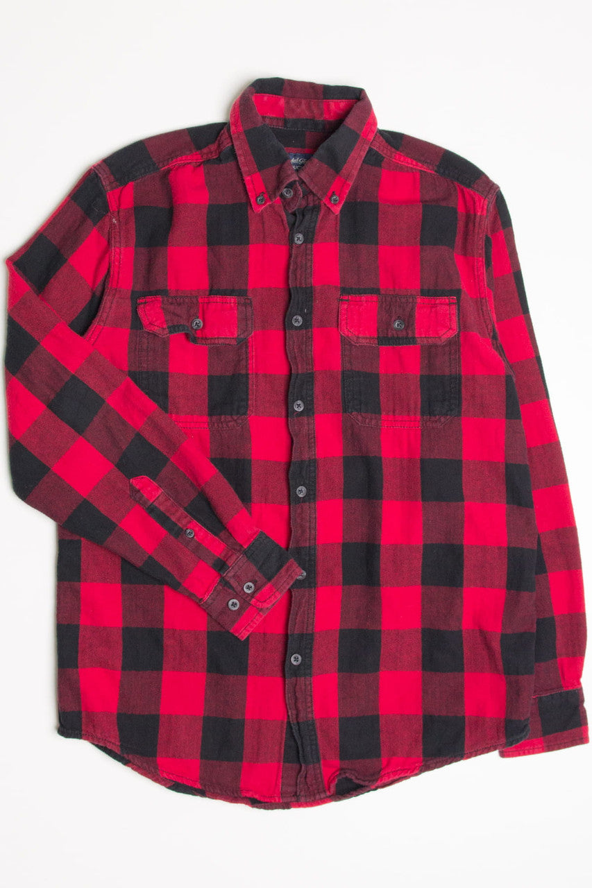 Red Faded Glory Flannel Shirt 4391