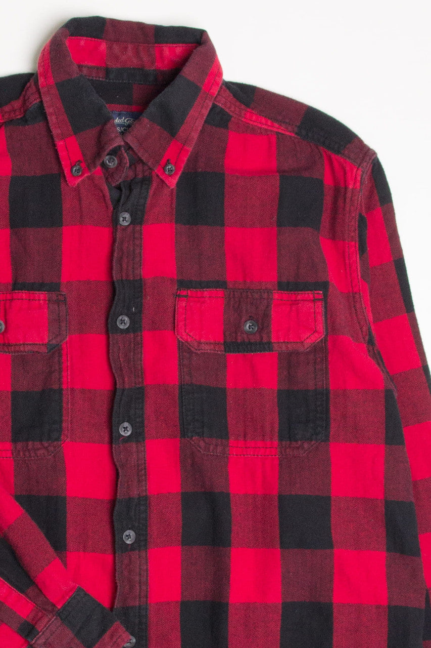 Red Faded Glory Flannel Shirt 4391