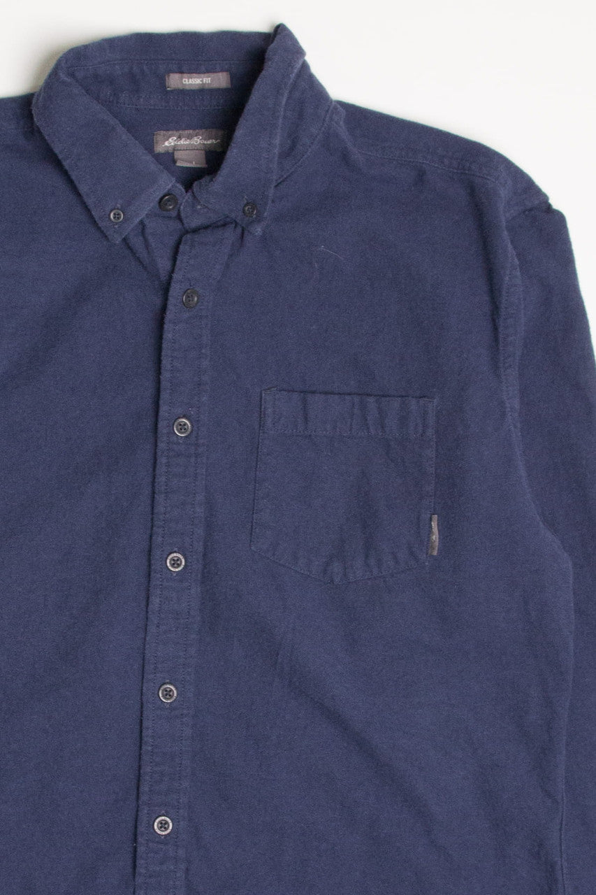 Navy Eddie Bauer Flannel Shirt 4393