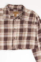 St. John's Bay Cropped Flannel Shirt 4404
