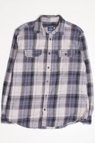 Faded Glory Bleach Spotted Flannel Shirt 4407