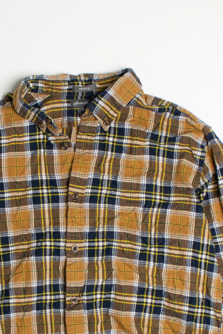 Vintage Eddie Bauer Yellow Flannel Shirt