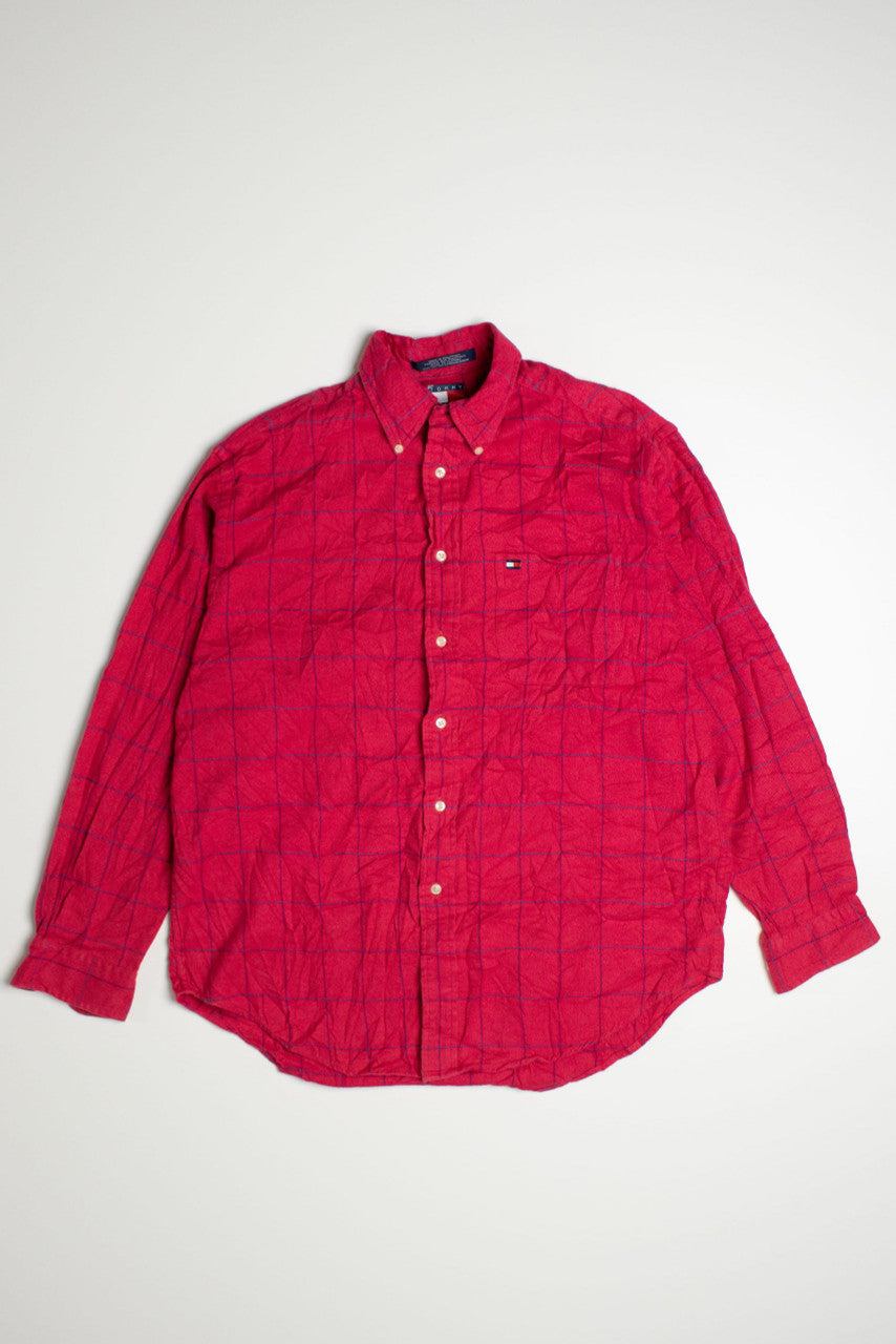 Vintage Red Tommy Hilfiger Flannel Shirt