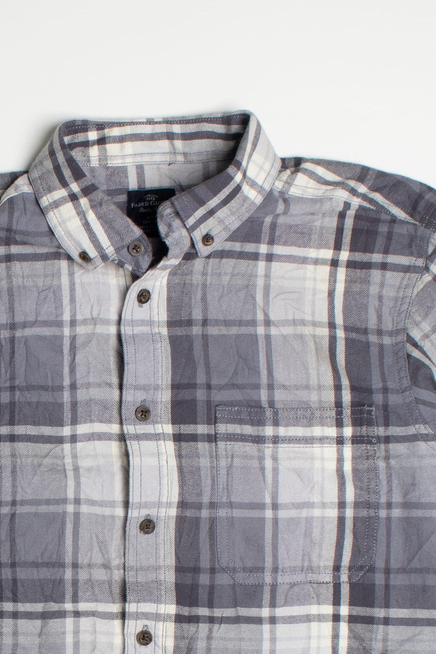 Vintage Gray Faded Glory Flannel Shirt