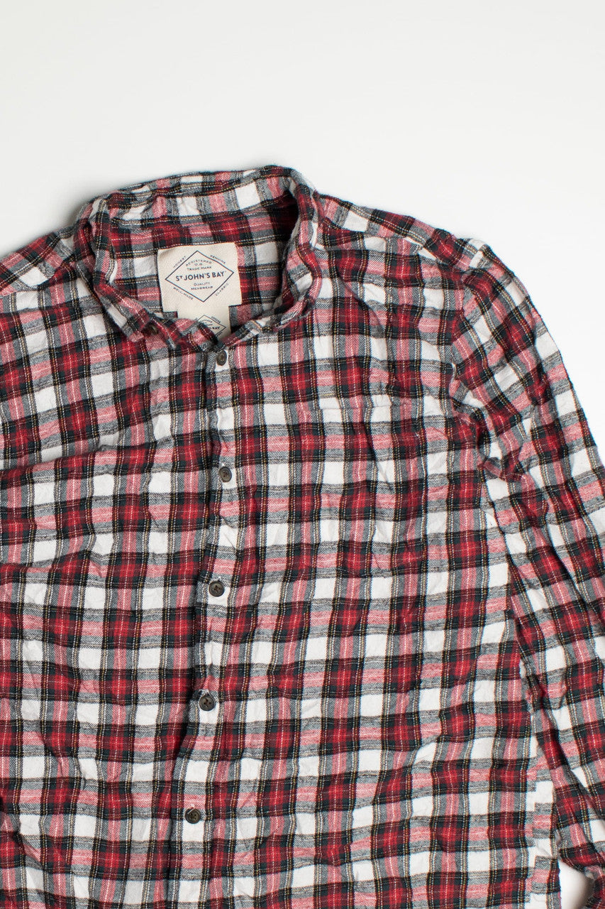Vintage Red St. John's Bay Flannel Shirt Vintage Red St. John's Bay Flannel Shirt
