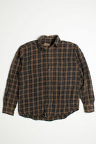 Vintage Dark Green Flannel Shirt